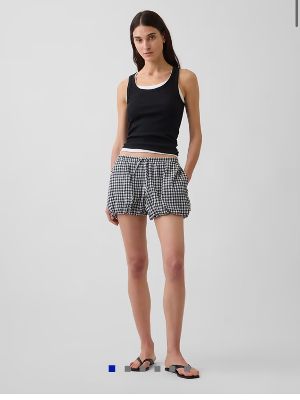 GAP Gingham Bubble Shorts